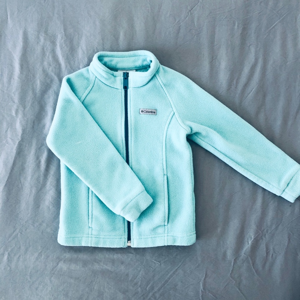 Girls COLUMBIA fleece zip up sweater